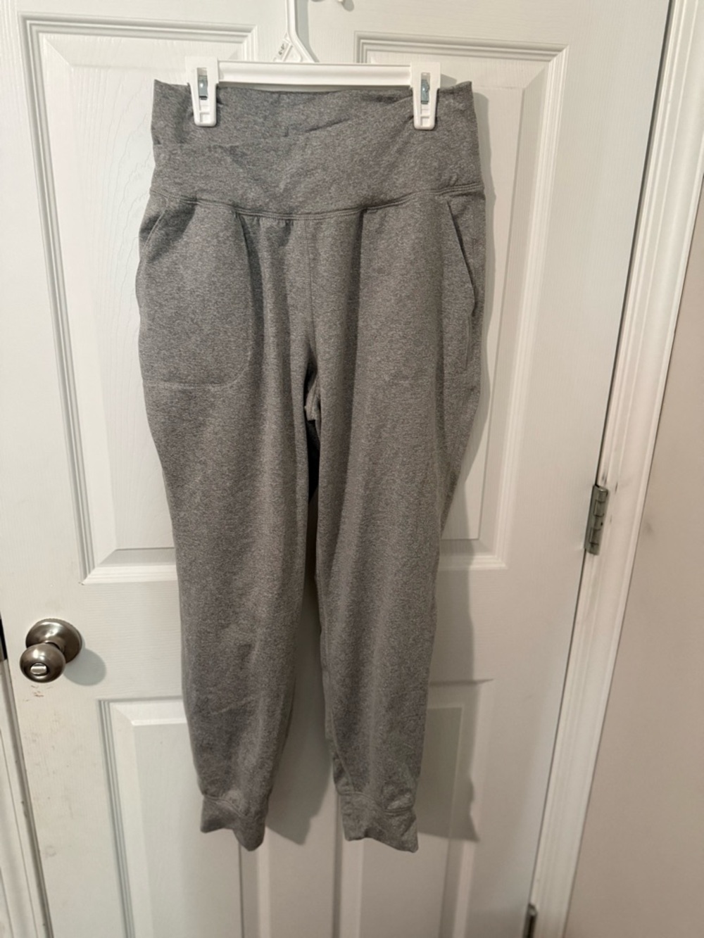 Old Navy Heather Gray High-Waist Jogger Pants